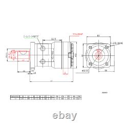 101-1007-009 Hydraulic Gerotor Motor for Eaton Char-Lynn H Series 300cc 4 Holes