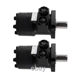 2 Shaft Hydraulic Motor Fit For Char-Lynn 101-1003-009 Eaton 101-1003 Black