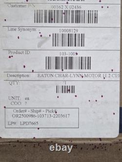 CHAR-LYNN 103-1005-012 Hydraulic Motor Eaton 103-1005 S Series LSHT Genuine OEM