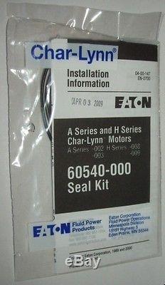 Eaton Charlyn 60540 Hydraulic Seal Kit Genuine NEW H series Hydraulic Motors