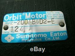 Eaton Sumitomo Hydraulic Orbit Motor 2-200ab6d2-e New