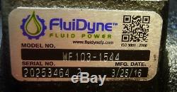 Fluidyne Hydraulic Motor WF-103-1544 1 Shaft & Eaton Manifold Block 123-1007