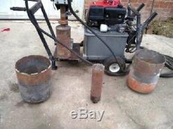 Hydraulic Pump And Core Drill Gas Powered 13 HP Honda Motor, Drills Up To 14 In