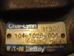 NEW GENUINE EATON HYDRAULIC MOTOR OEM CHAR-LYNN charlynn 104-1026-006
