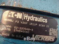 New GENUINE Eaton Vickers hydraulic vane pump F3 V20F 1R11P 3C6H 22 02-137049-3