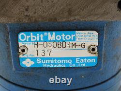 Sumitomo Eaton H-050BD4M-G Hydraulic Orbit Motor 10 GPM 910 RPM 2000 PSI 4-Bolt