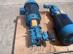 Vickers Eaton Pvh074r01aa1oh002000a 20 HP Hydraulic Pump With Motor /230/460 3p