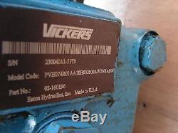 Vickers Eaton Pvh074r01aa1oh002000a 20 HP Hydraulic Pump With Motor /230/460 3p